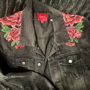 Guess Denim Embroidered Jacket